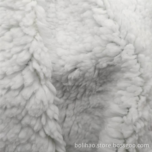 100% Polyester Cotton Sherpa Fleece Fabric